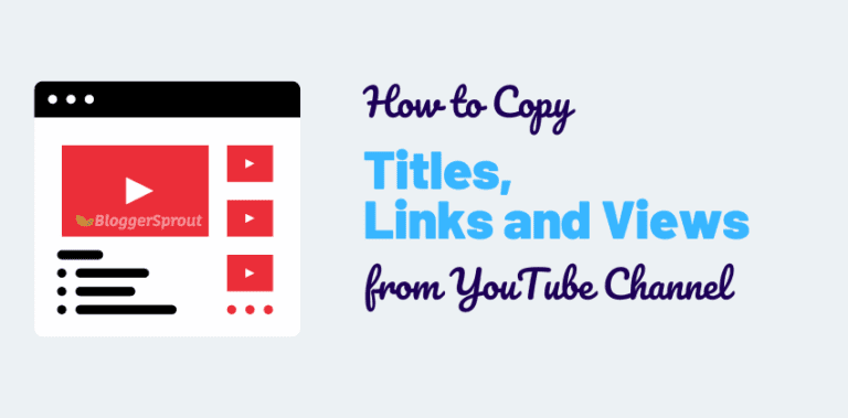 How to Copy All The Titles And URLs From YouTube Channel